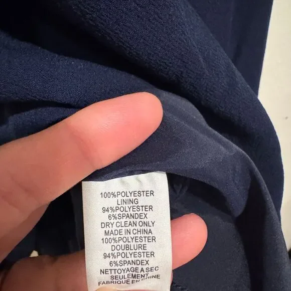 Trina Turk Dark Blue Knee Length Dress Size 6 Professional - Picture 5 of 6